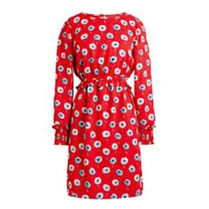 J. Crew Red Floral Midi Dress